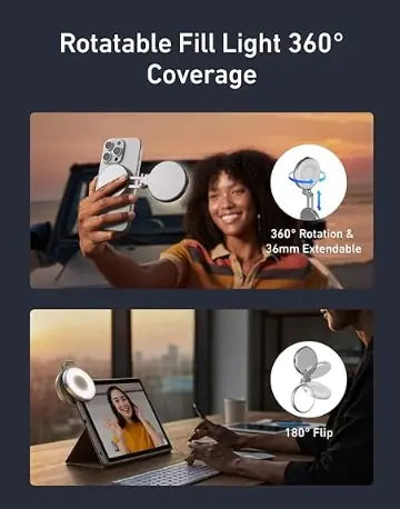 TELESIN Magnetic Selfie Ring Light